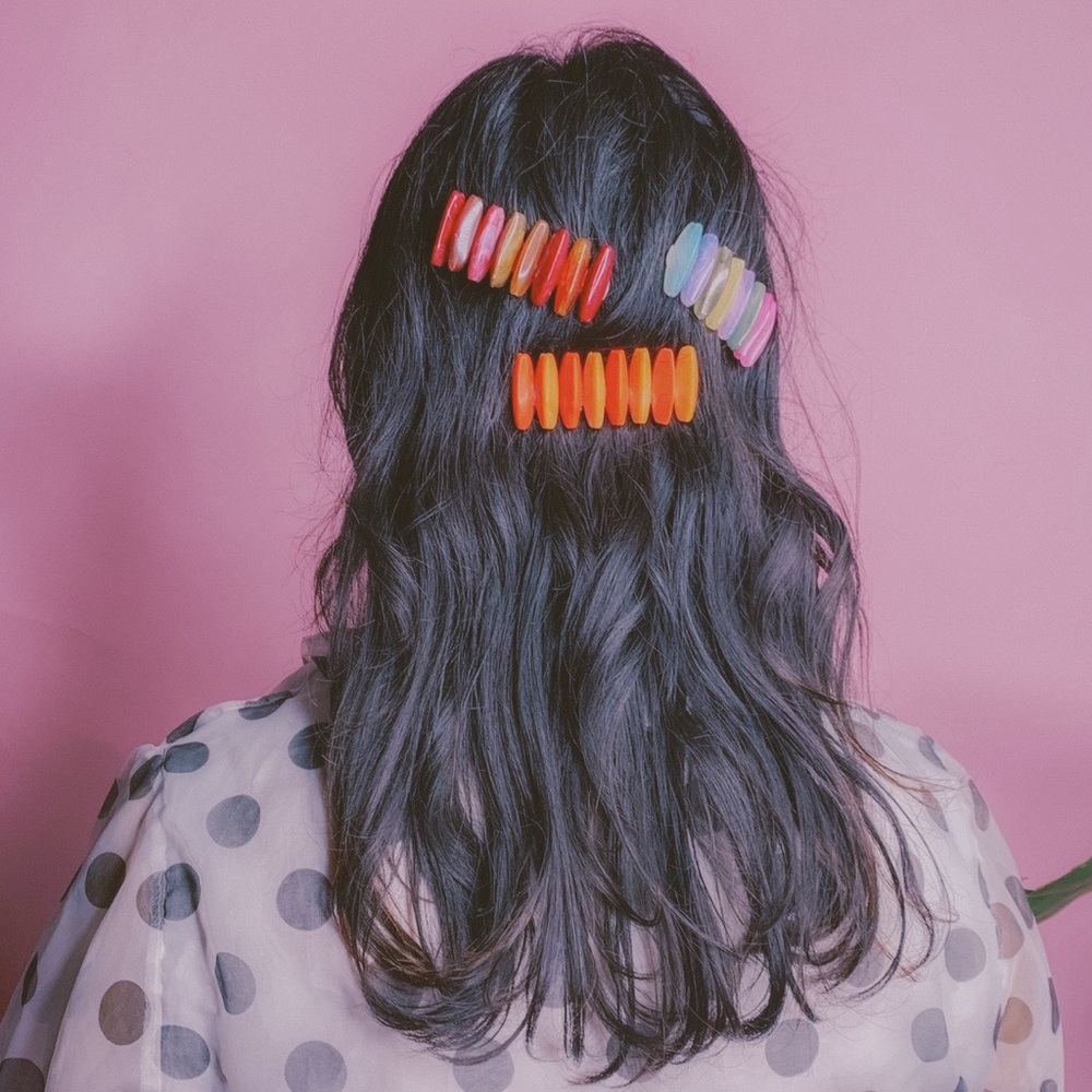 Petite French Routine Orange Barrette